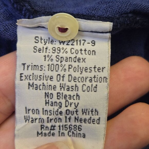 Johnny Was Workshop Esmerelda Embroidered Plaid Tunic M Floral Boho Western NWT - Picture 7 of 9